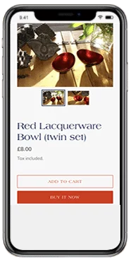 Mock up of Secret Pagoda iPhone